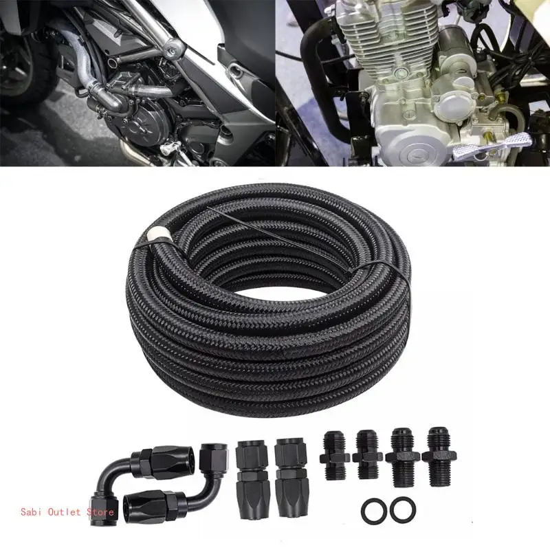 

Комплект охладителей автоматической коробки передач, черный 6AN, комплект шлангов топливной магистрали, алюминиевый сплав для