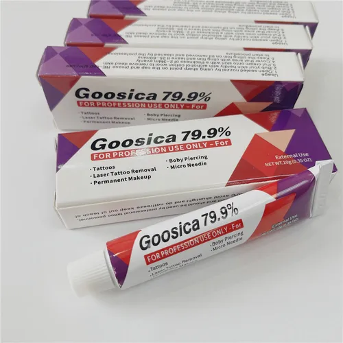 Imagen 2 del producto 79,9% Goosica antes de la crema para el cuidado del tatuaje para maquillaje permanente 3D Microblading delineador de labios y cejas Art10g