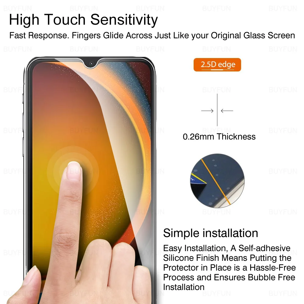 2Pcs Tempered Glass For Samsung Galaxy Xcover7 5G Screen Protector For samsung xcover7 galaxy x cover 7 6.6" HD Protective Films