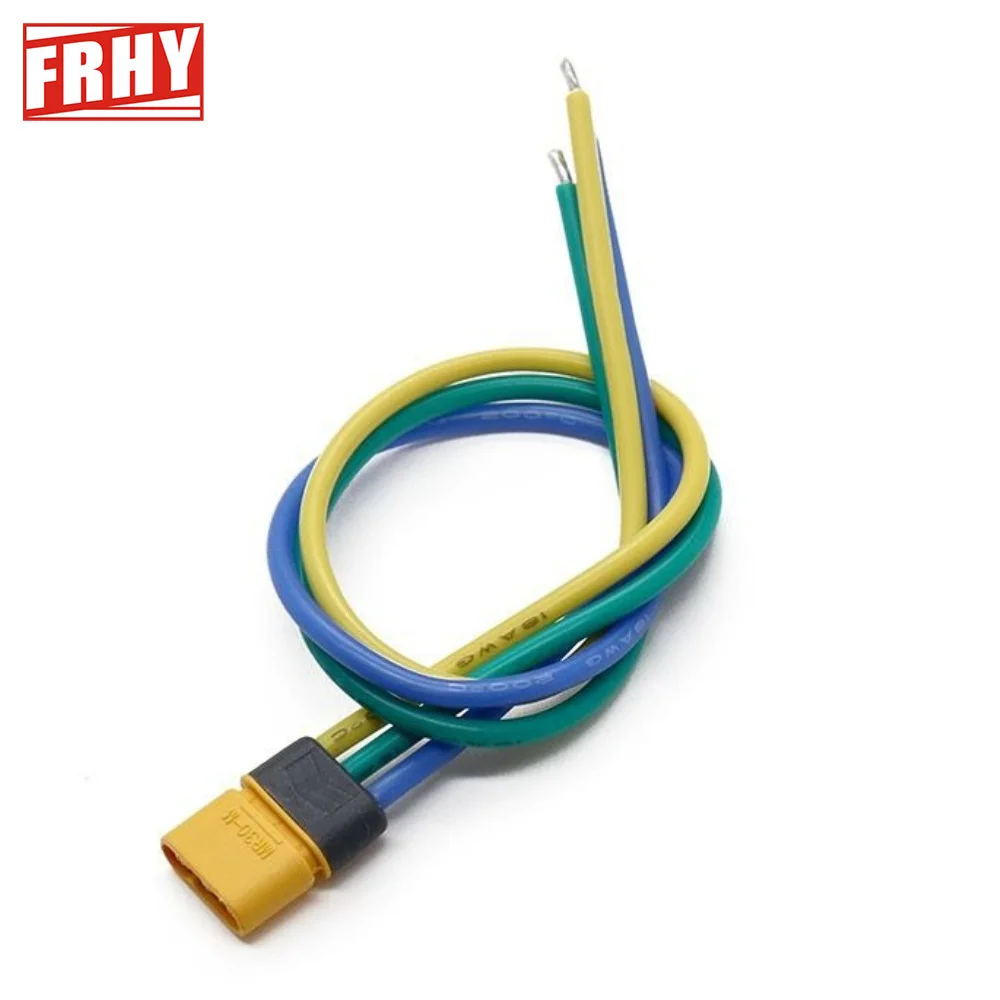 1PCS MR30-M/FB 3-Core Model Aircraft Plug Socket Sheathed Solder Type Connector for RC Drone FPV Racing Battery Power Connection