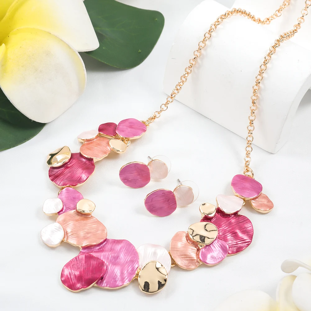 Cring Coco Enamel Necklaces Fashion Neck Choker New in Jewelry Trend Geometric Necklace for Women Wedding Anniversary Gifts 2023