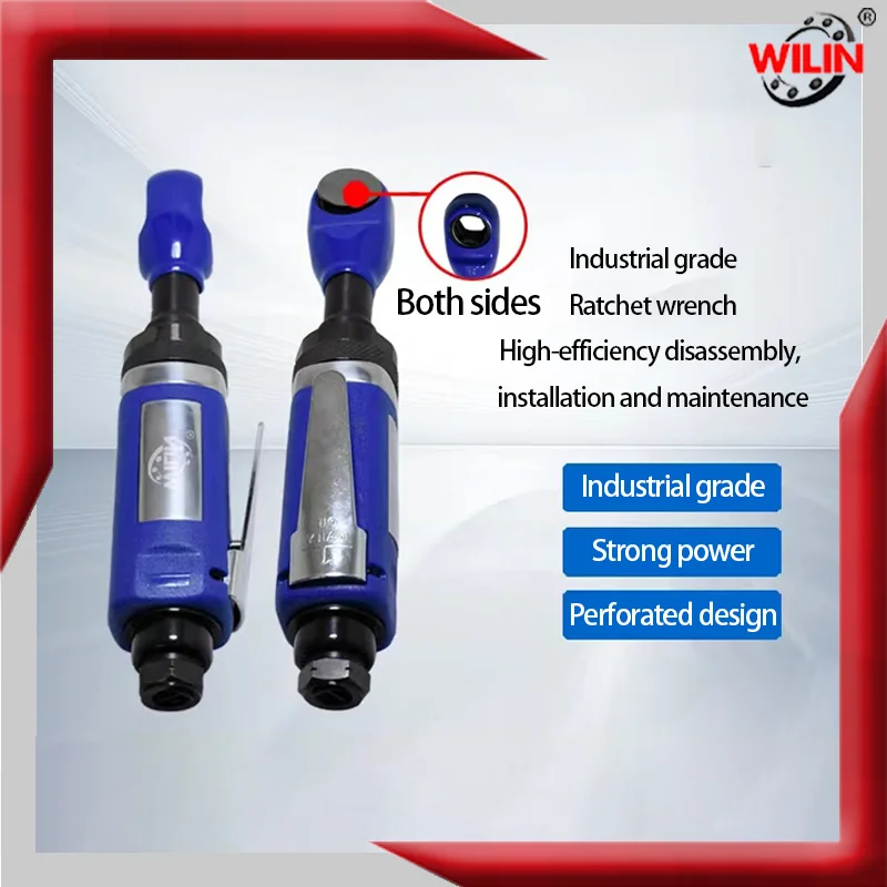 

Wilin 8 21MM Air Pneumatic Ratchet Wrench Threading Piercing Socket Set Tool