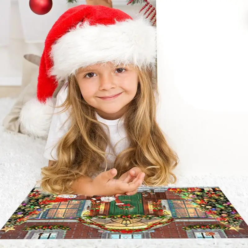 Christmas Countdown 1008 Pieces Jigsaw Puzzles Advent Calendar Christmas Wall Picture Decor Kids Christmas Calendar Puzzle For