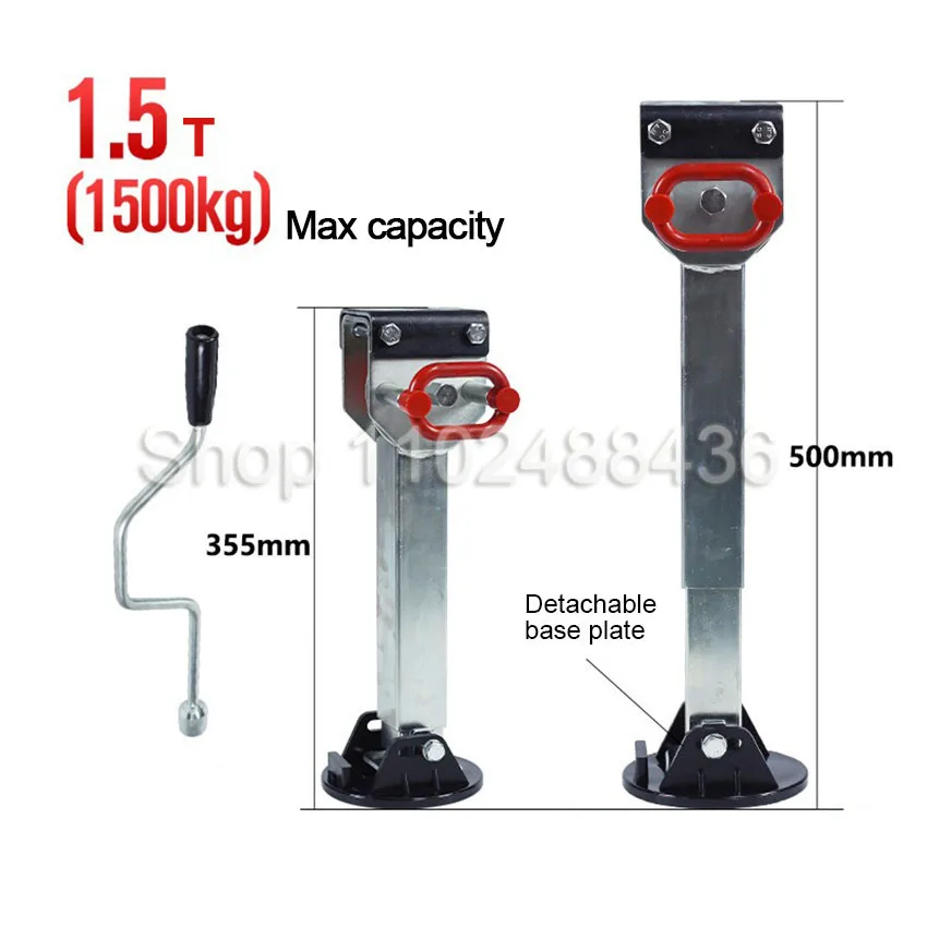 2PCS 355~500mm Trailer Jack Drop Down Caravan Parking Stabilser Legs Handler Motorhome Stands Corner Steady Camper Accessories