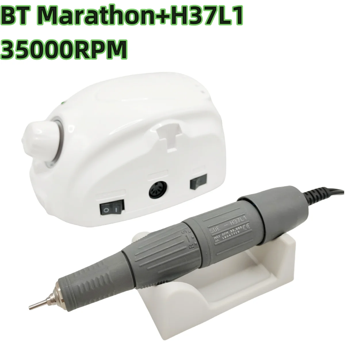 65W Strong 210 Nail Drill H37L1 H37LN Polishing Handle For Champion-3 BT Marathon Milling Cutter Manicure Machine Grinding Set