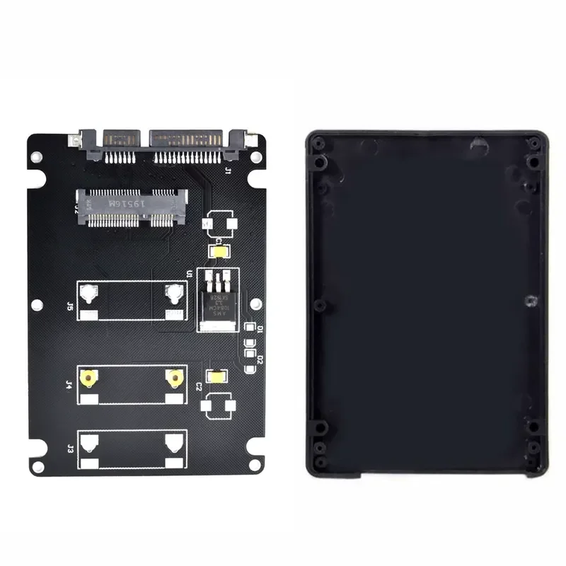 Mini PCIe SSD to mSATA Adapter SATA 2.5 Inch Hard Drive Adapter Cartridge Case for Solid State Drive