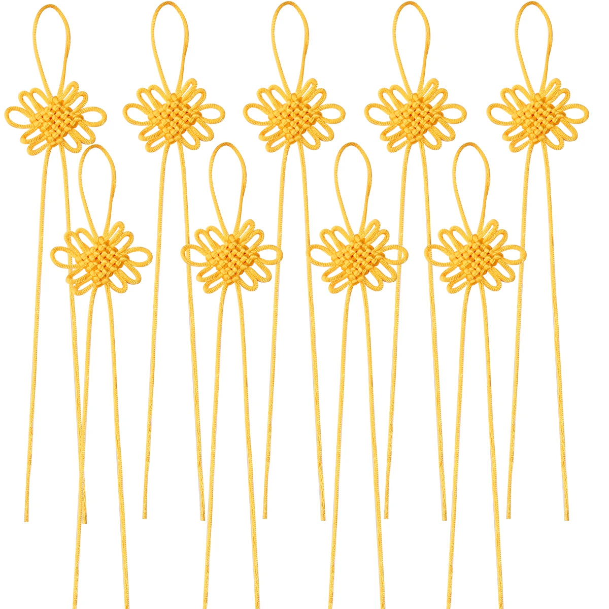 10 pezzi nodo cinese nappa di seta ciondoli con frange multicolori Festival di primavera Oranments festivi per tende fai da te accessori per la casa