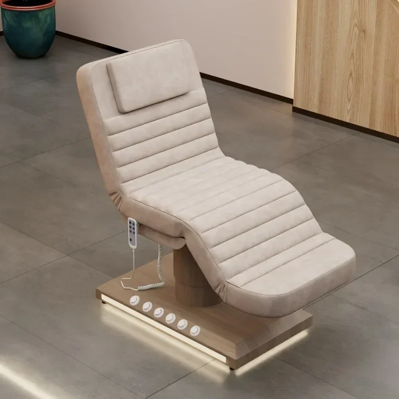

Wood Grain Massage Base Electric Furniture Beauty Bed Foreign Beauty Salon Spa Massage Couch Medical Beauty Plastic Facial Bed
