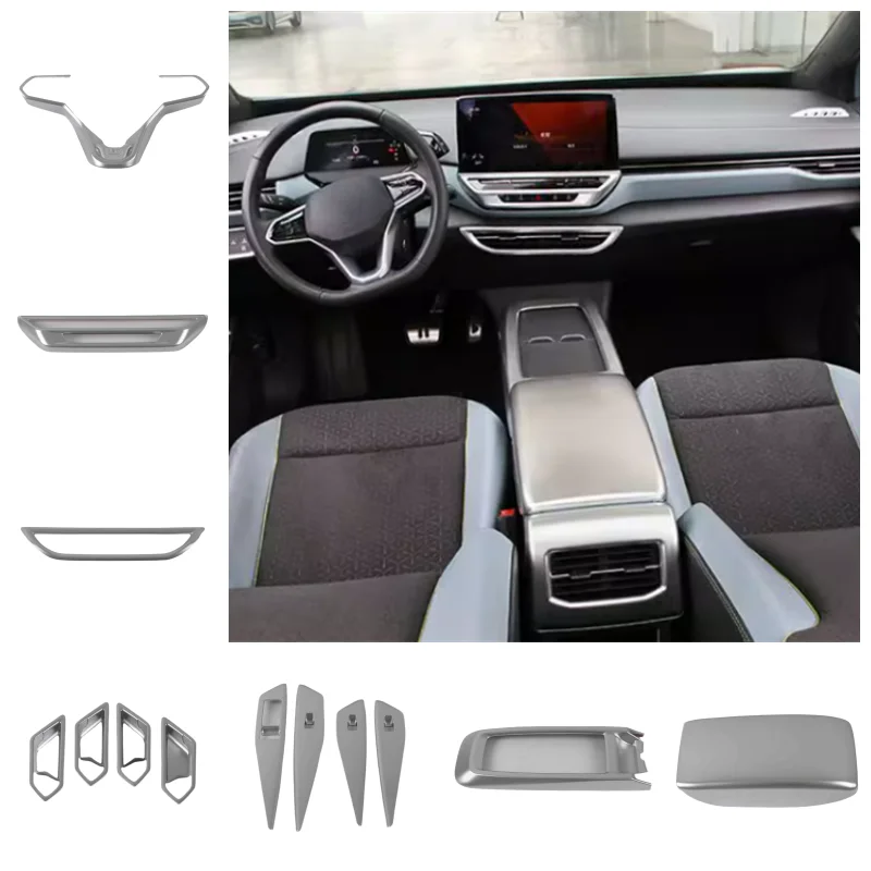 For VW Volkswagen ID.4X ID.6X 2022 Car Side Air Conditioning AC Outlet Vent Side Gear Shift Box Container Decoration Cover Trim