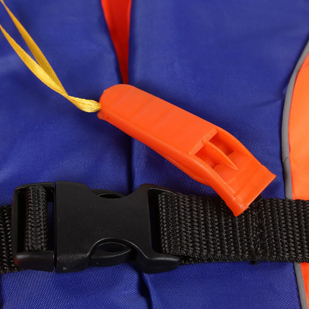 Reflective Strip Life Jacket Vest with Whistle for Fishing Drifting Swimming