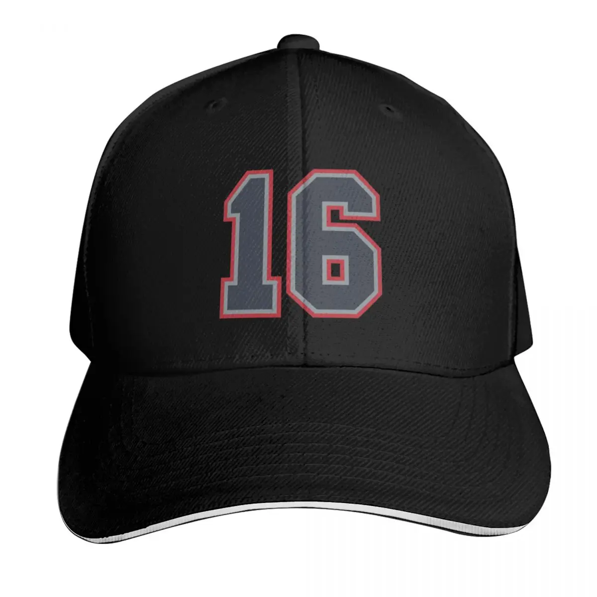 

16 Navy Grey Red Sports Number Sixteen Baseball Cap fun hats Ball Cap Hip Hop Women's Hats 2025 Men's