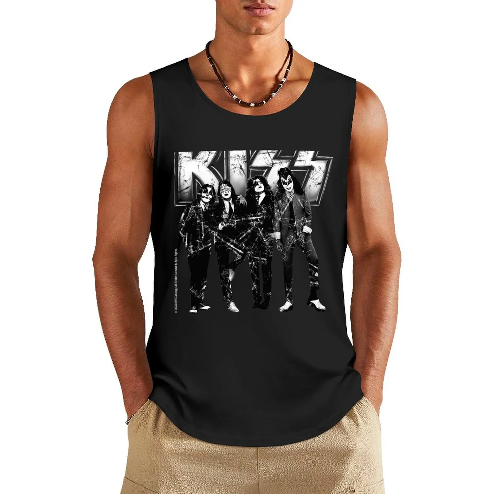 KISS the band Tank Top Top summer anime Vests