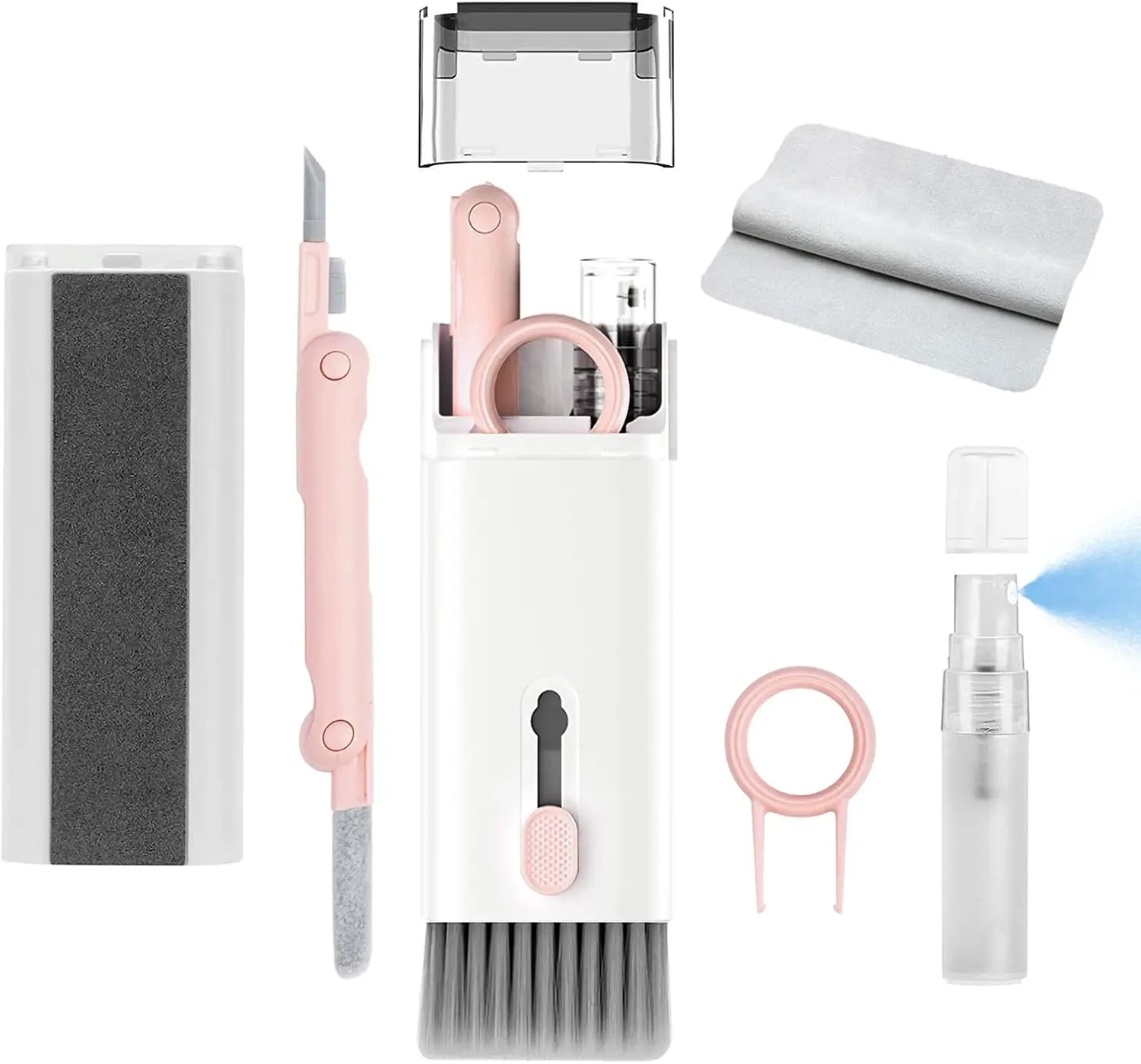 

7 in 1 Electronic Cleaner Kit for Laptop, Phone, Screen - Pink