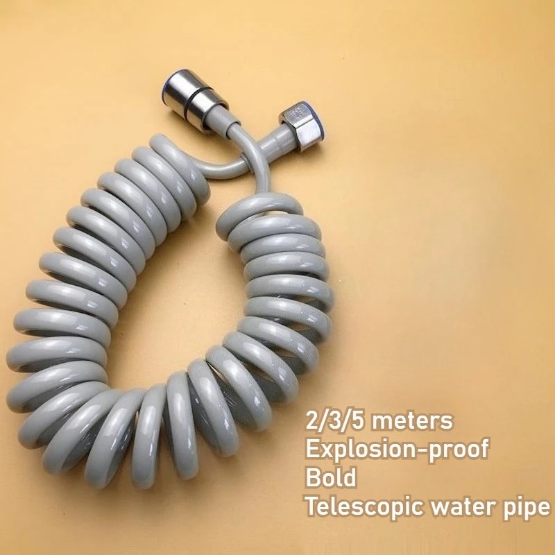 

2/3/5M Shower Hose - Flexible Plastic Plumbing Hose for Bathroom, Durable Soft Hoses (Easy Installation, Leak-Proof)