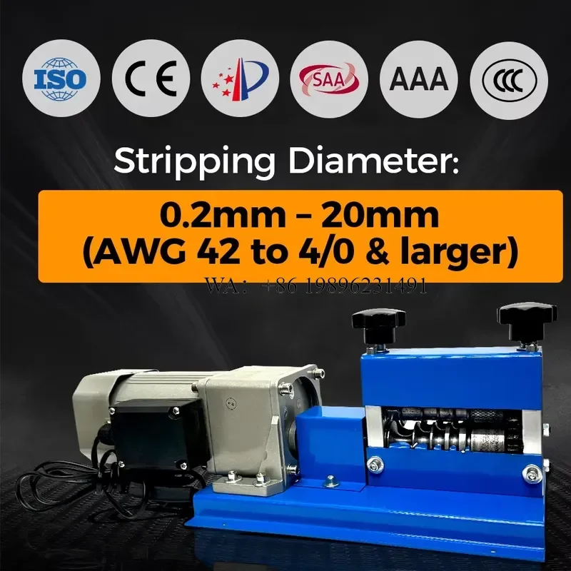 Wmwmnu for M20-2 Handheld Automatic Wire Stripper 1-20mm High Efficiency Stripping Tool for Electricians Cable Peeling