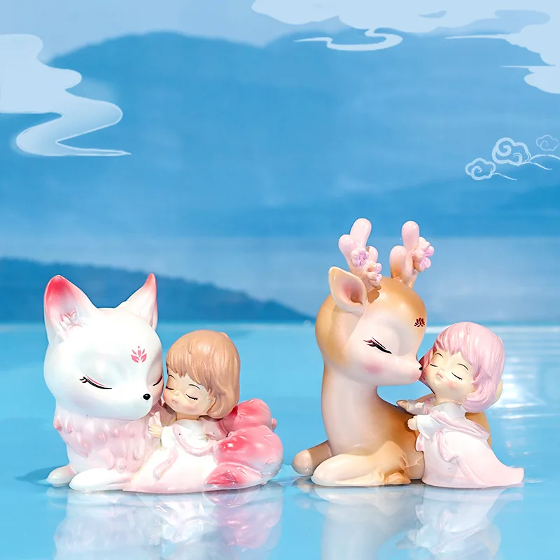 Mythical Beast Blind Box Surprise Box Handmade Model Hobby Collection Cute Doll Kawaii  Room Decoration Mystery Box Kids Toy