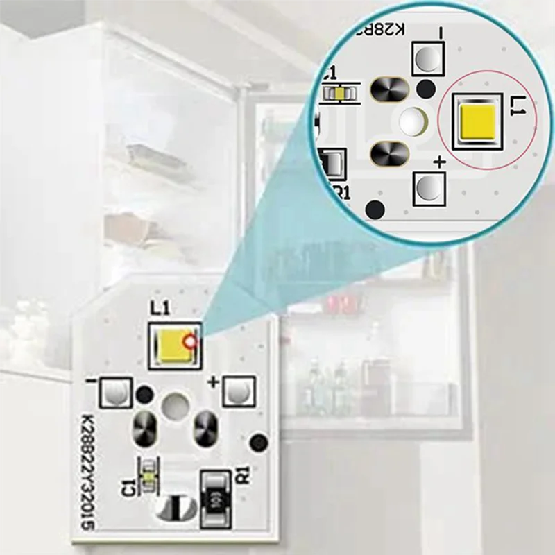 WR55X11132 Light lampu LED untuk penggantian kulkas Replace 3033142 2 AP6261806 2 buah