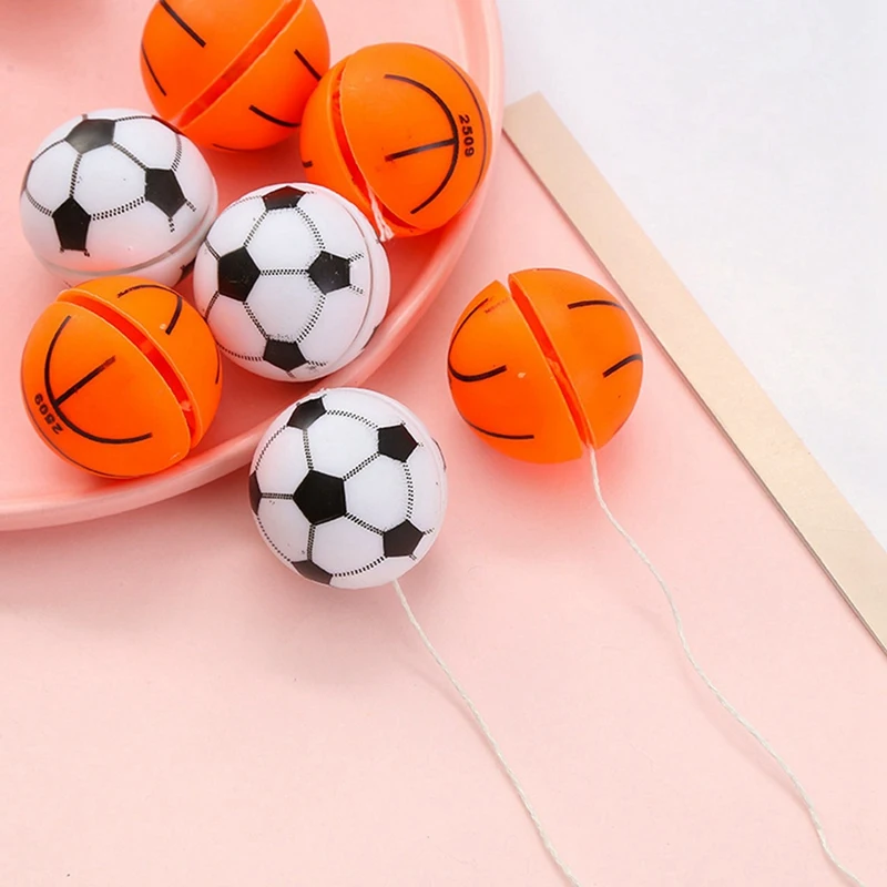 Eco-Friendly-40X Football Basketball Theme Yo Yo Balls Party Gift Kids Birthday Party Pinata Fillers School Prizes Goodie Bag