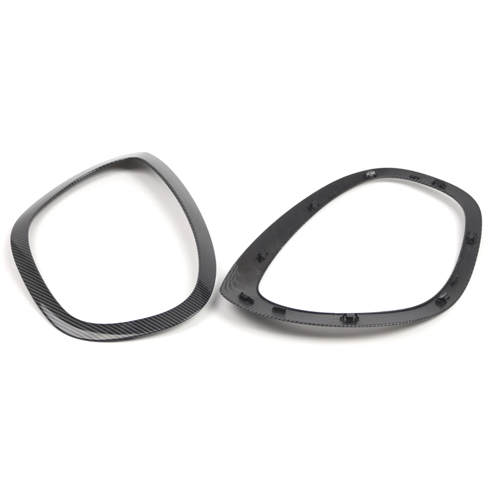 

Headlight Trim, 2PC Left and Right Headlight Frame Bezel Surround Cover Replacement for BMW Mini F60 F61 2017-2023, 51137388117,