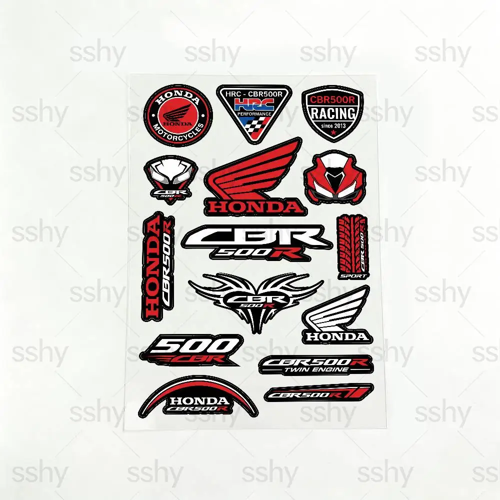 

Водонепроницаемые светоотражающие наклейки для мотоциклов HONDA CBR500R, легко снимаемые, для мотоциклов и автомобилей