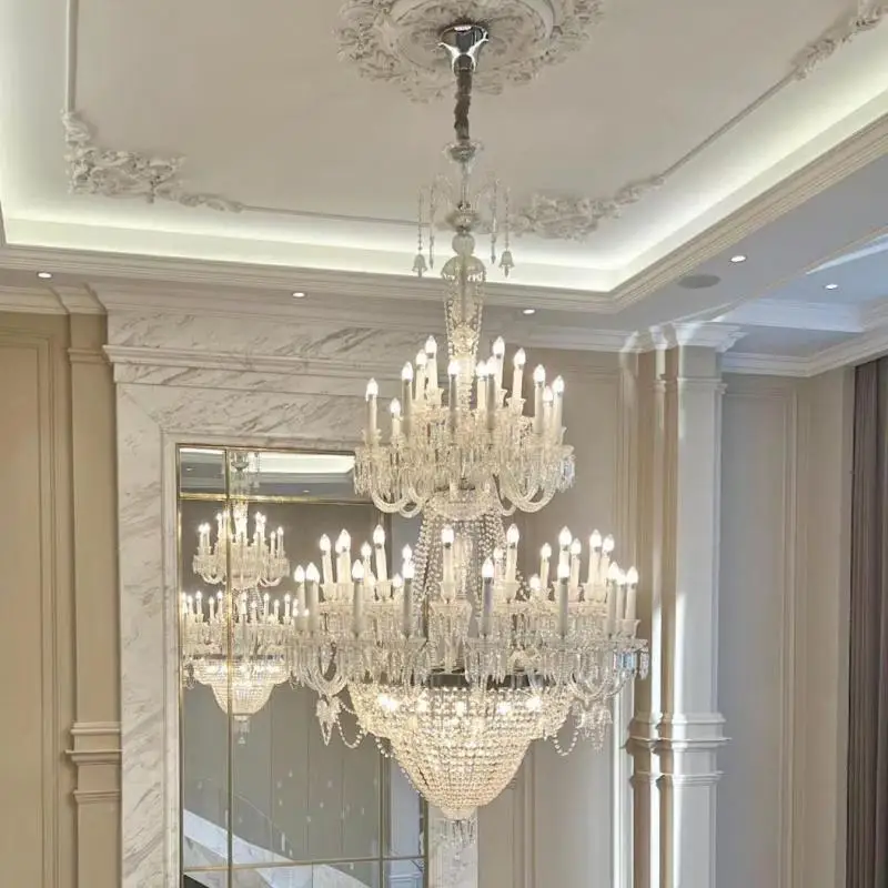 Art Deco Living Room Chandelier crystal Light Luxury European Dining pendant lamp ceiling Fashion Hotel Wedding Lobby Lighting