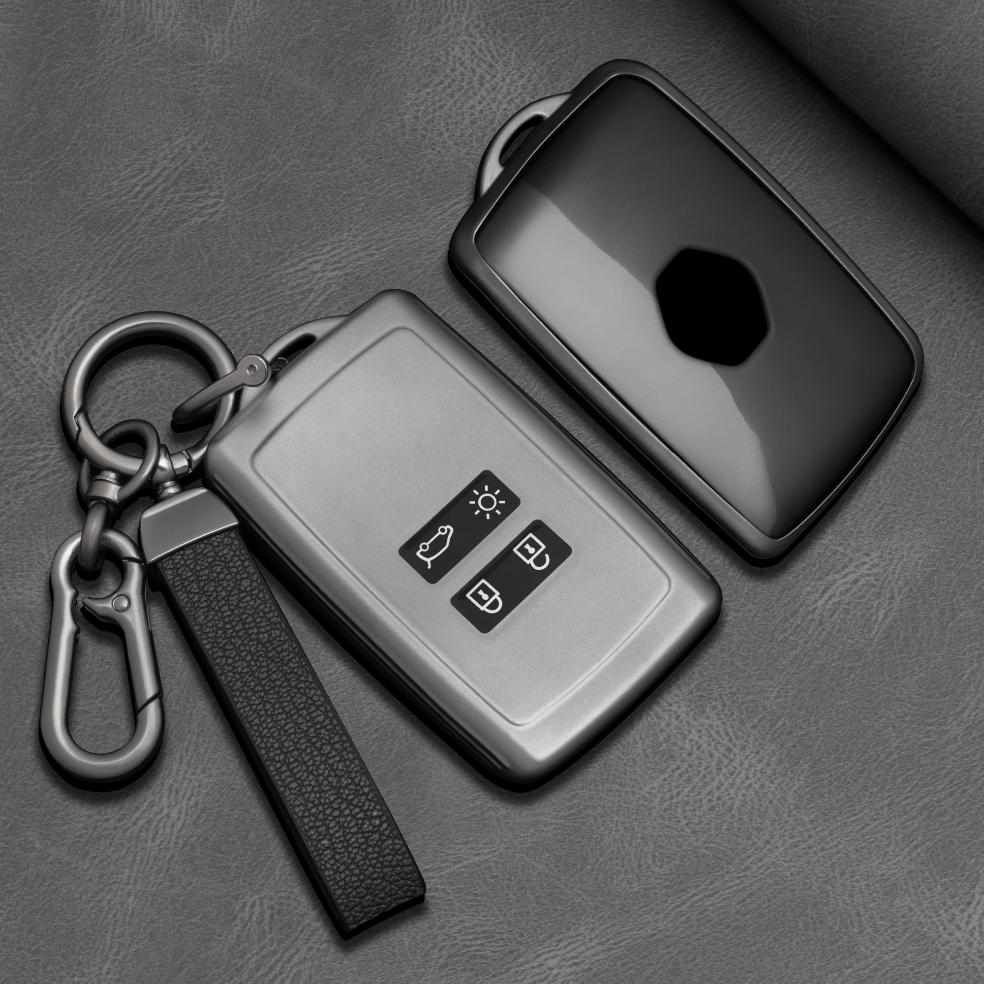 TPU Car Key Case Cover for Dacia Logan 3 for Renault Captur Zoe Espace 5 Clio Megane 4 Arkana Arcan key holder Accessories