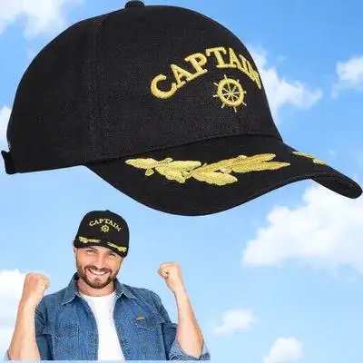 

Adjustable Cotton Baseball Cap Men Boating Sailing Outdoor Hiking Camping Casual Sun Hat Black Durable Fashion