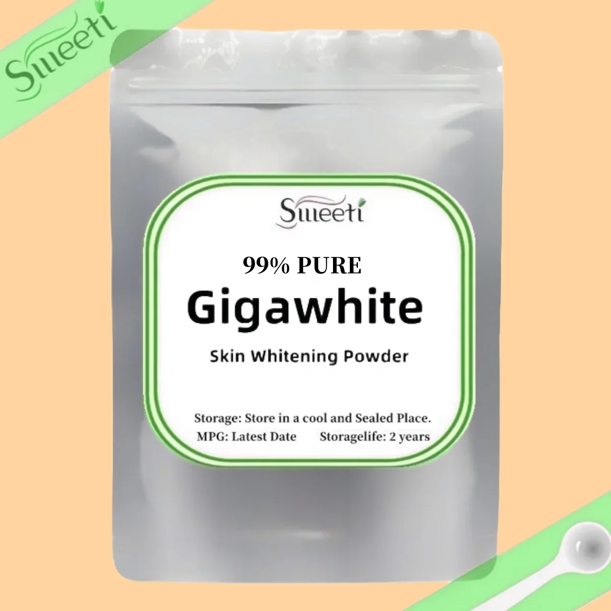 Free Shipping 50-1000g 99% Gigawhite Powder