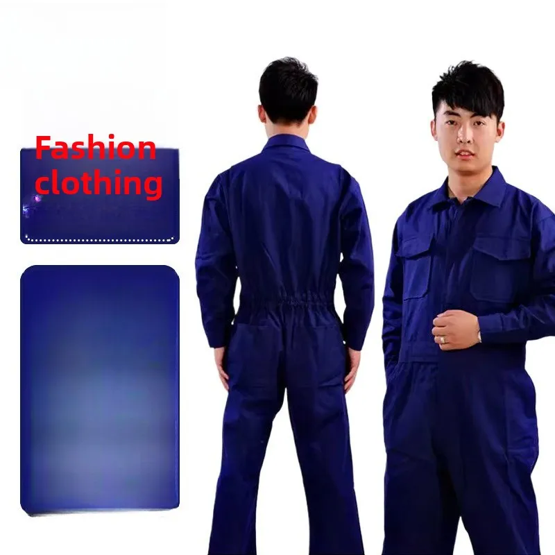 Long Sleeve One-piece Work Clothing Factory Workshop Factory Clothing Electric Welding Auto Repair Labor Protection Clothing