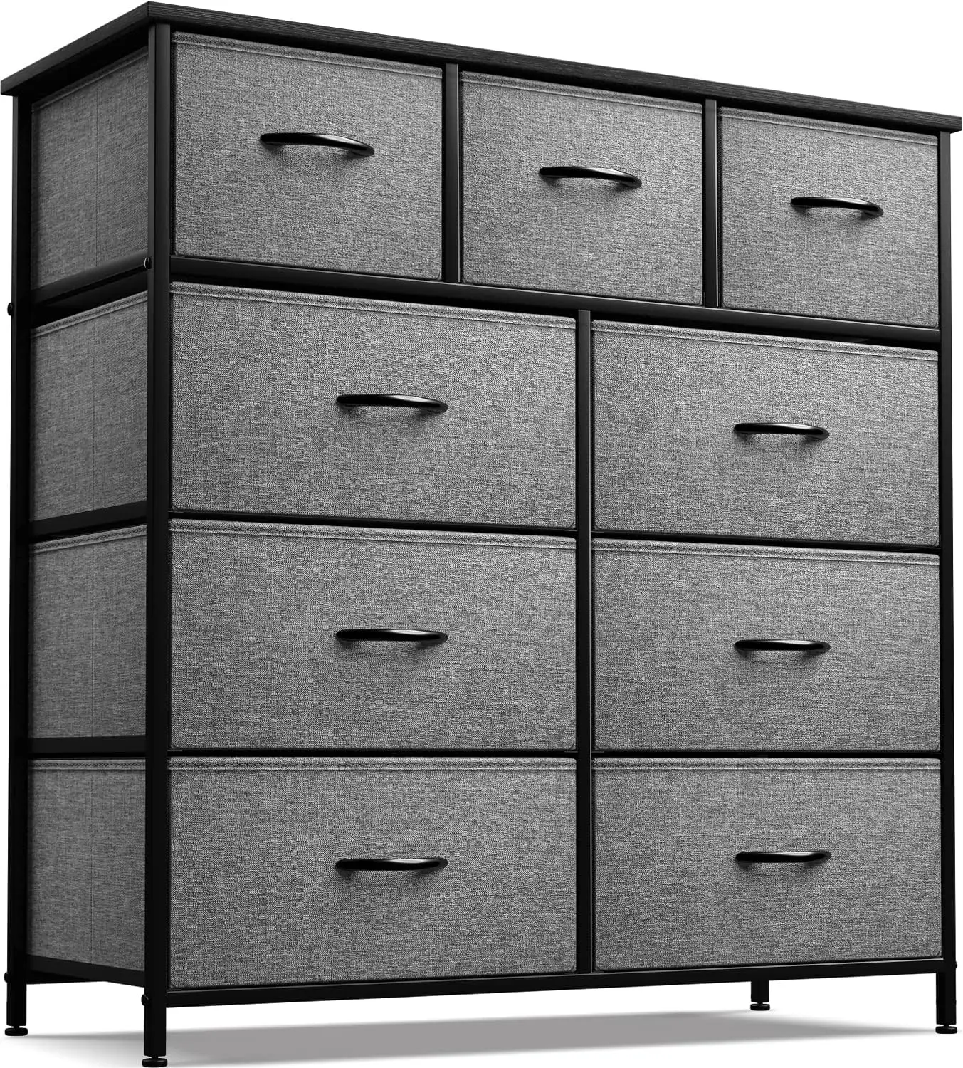 

Dresser with 9 Drawers - Furniture Storage Chest Tower Unit for Bedroom