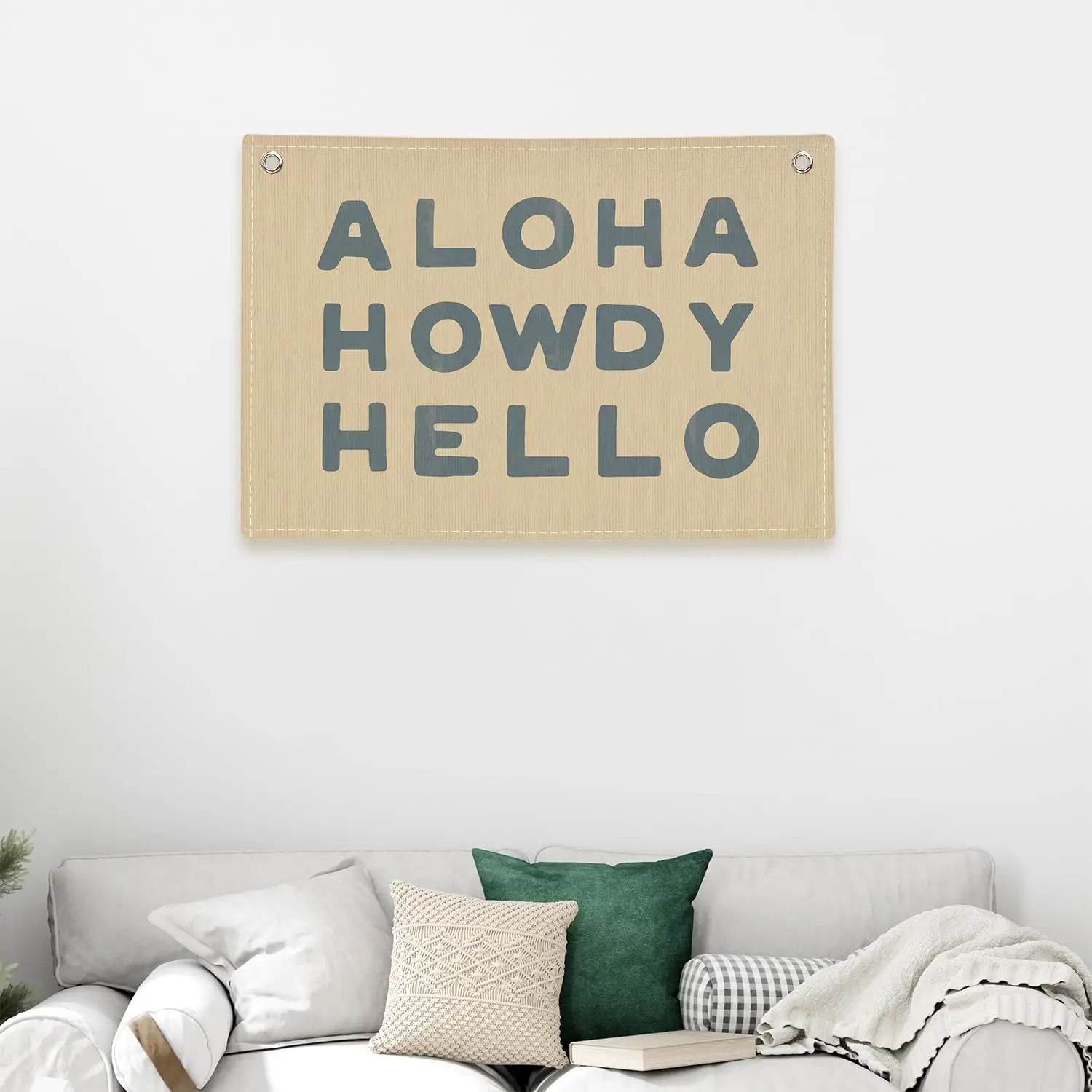 Flagicts 100% Polyester Aloha Howdy Hello Flags
