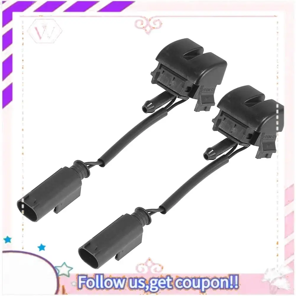 A76T-Front L+R Windshield Heated Washer Sprayer Nozzle Jet Windscreen For -BMW 3 Series E46 323I 325I 328I 330I 1999-2005