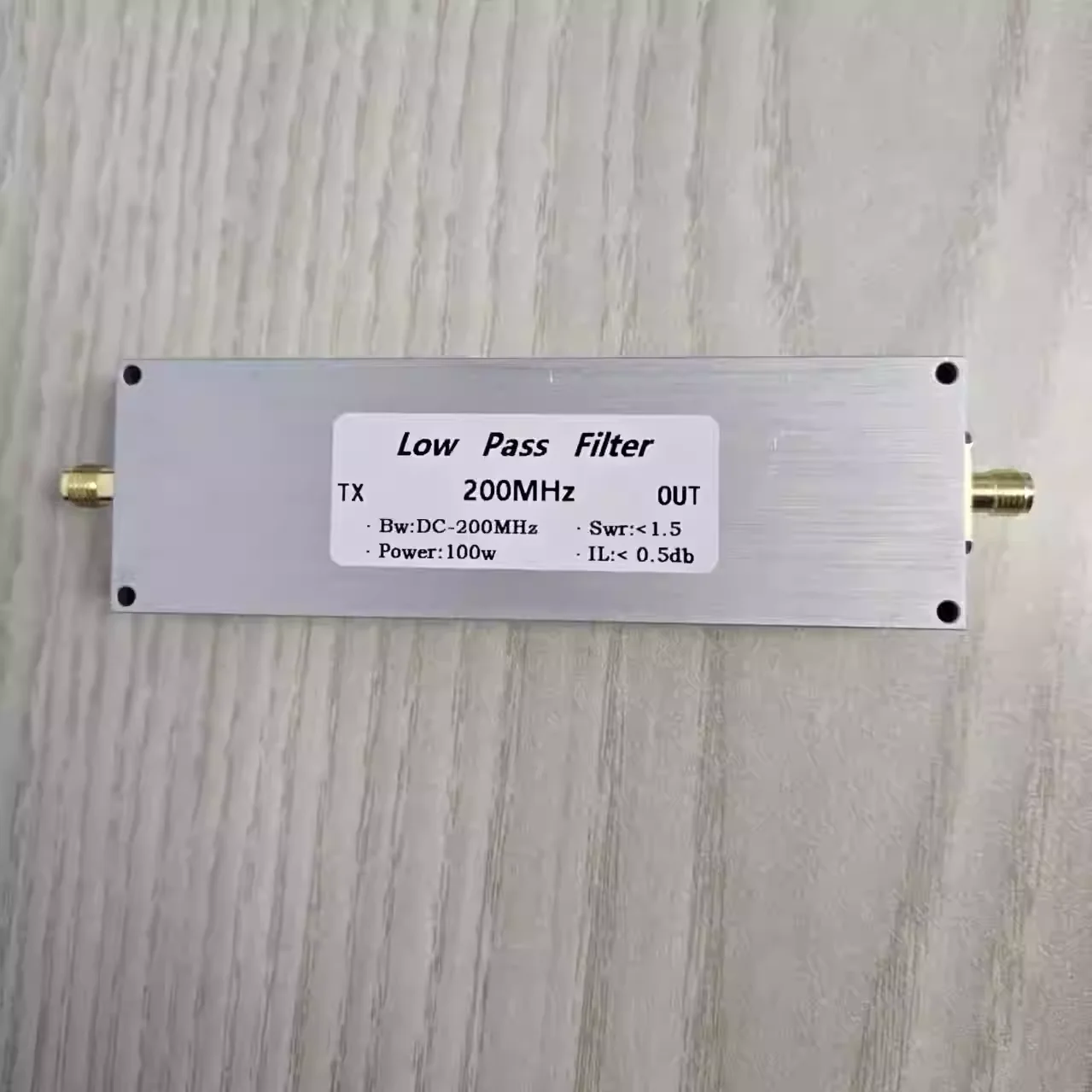 LPF-200M-100WSMA low-pass filter SMA mother base 100w 200MHz