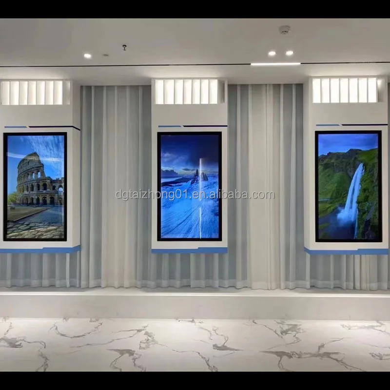 Werbemaschine für Mietdarstellung, Wandhalterung, 18,5, 21,5, 27, 32, 43 Zoll LCD-Bildschirm, Smart Media Player, Digital Signage