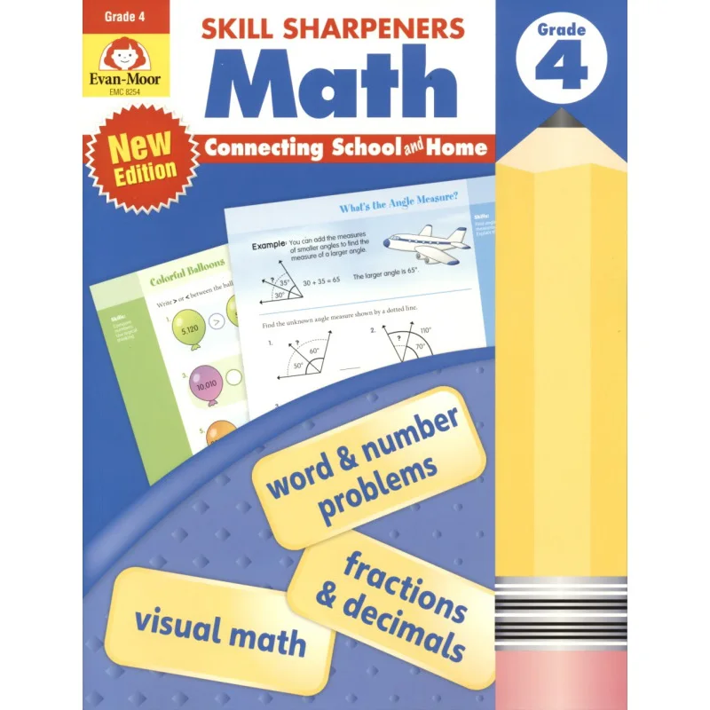 Imagem -02 - Evan-moor Skill Sharpeners Math Inglês Handwriting Workbook Livros Infantis Grau Idade 10 9781629389899