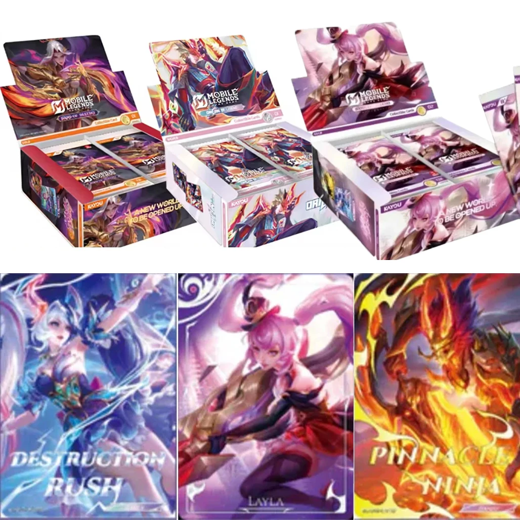 Tarjetas Coleccionables Originales KAYOU de Mobile Legends, Bang Bang Card, Decisive Peak, Hand of Destiny Series, Juguetes y Regalos