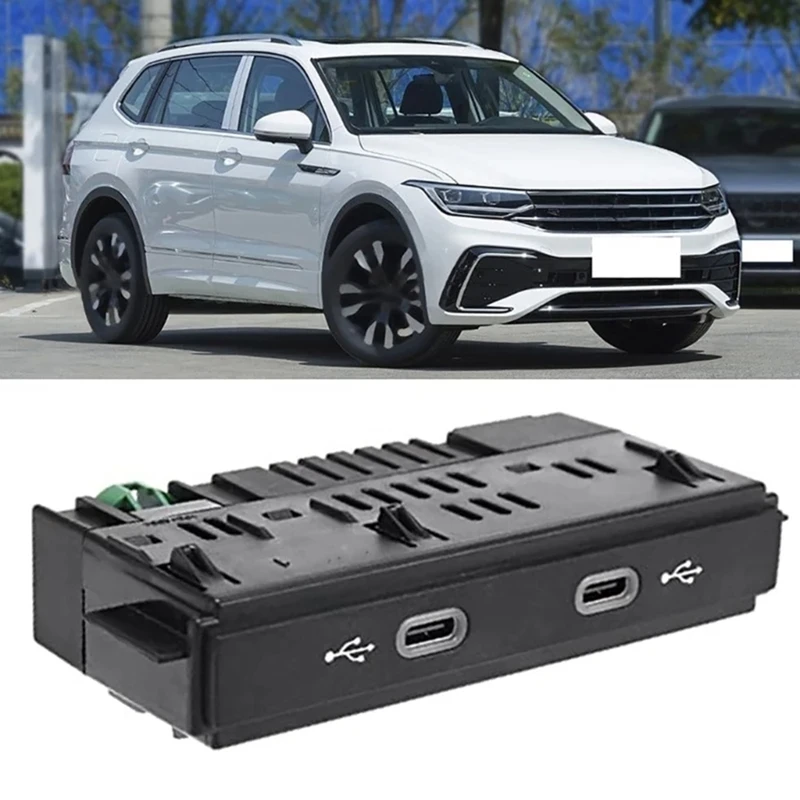 5NA035736 Dual Type-C Interface Socket Connector Car Type-C Charging Port Front Rear USB Adapter For VW Arteon Crafter