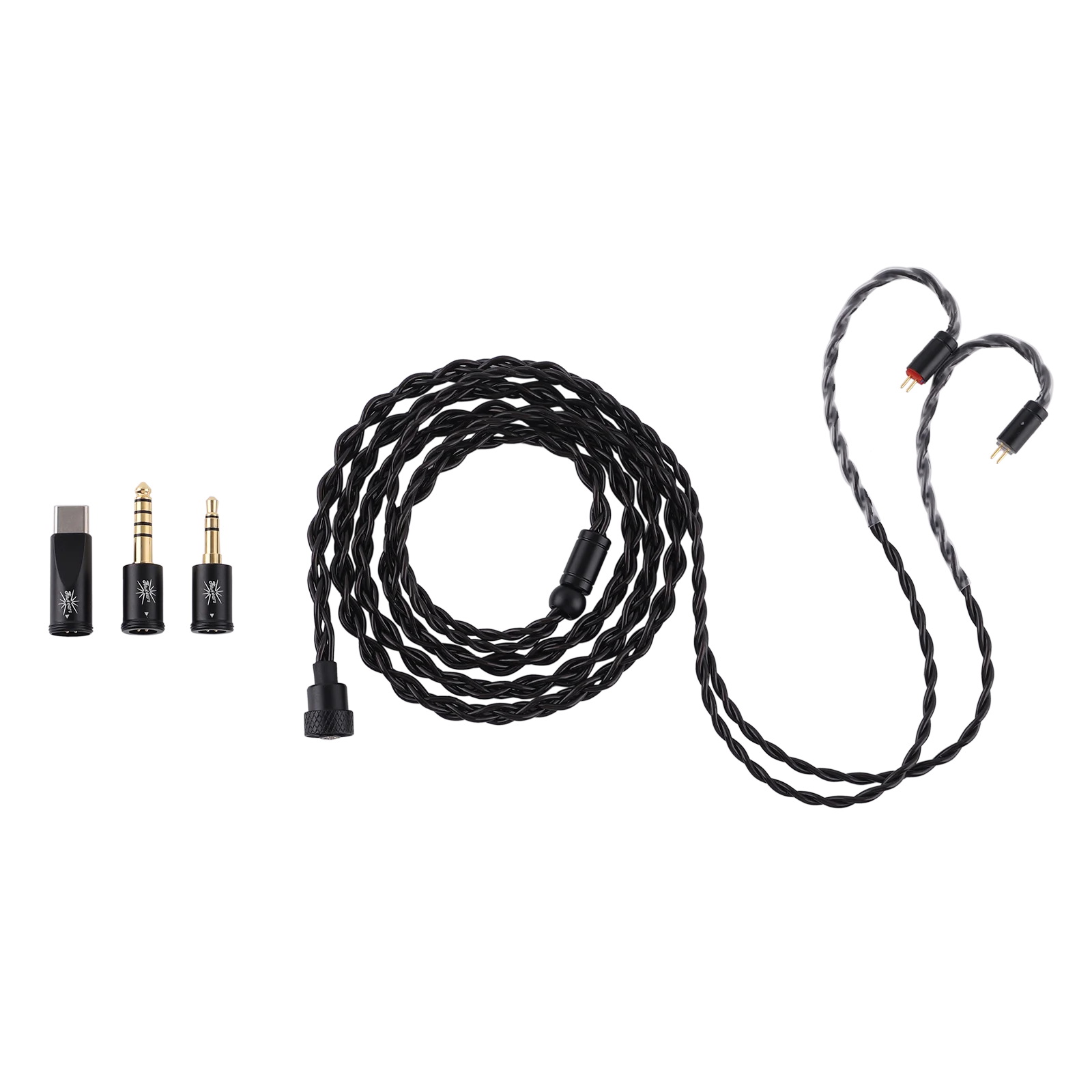 Kiwi Ears x B_Media: Terras Premium Performance Cable with Modular Compatibility with 3.5mm 4.4mm and USB-C Connectors