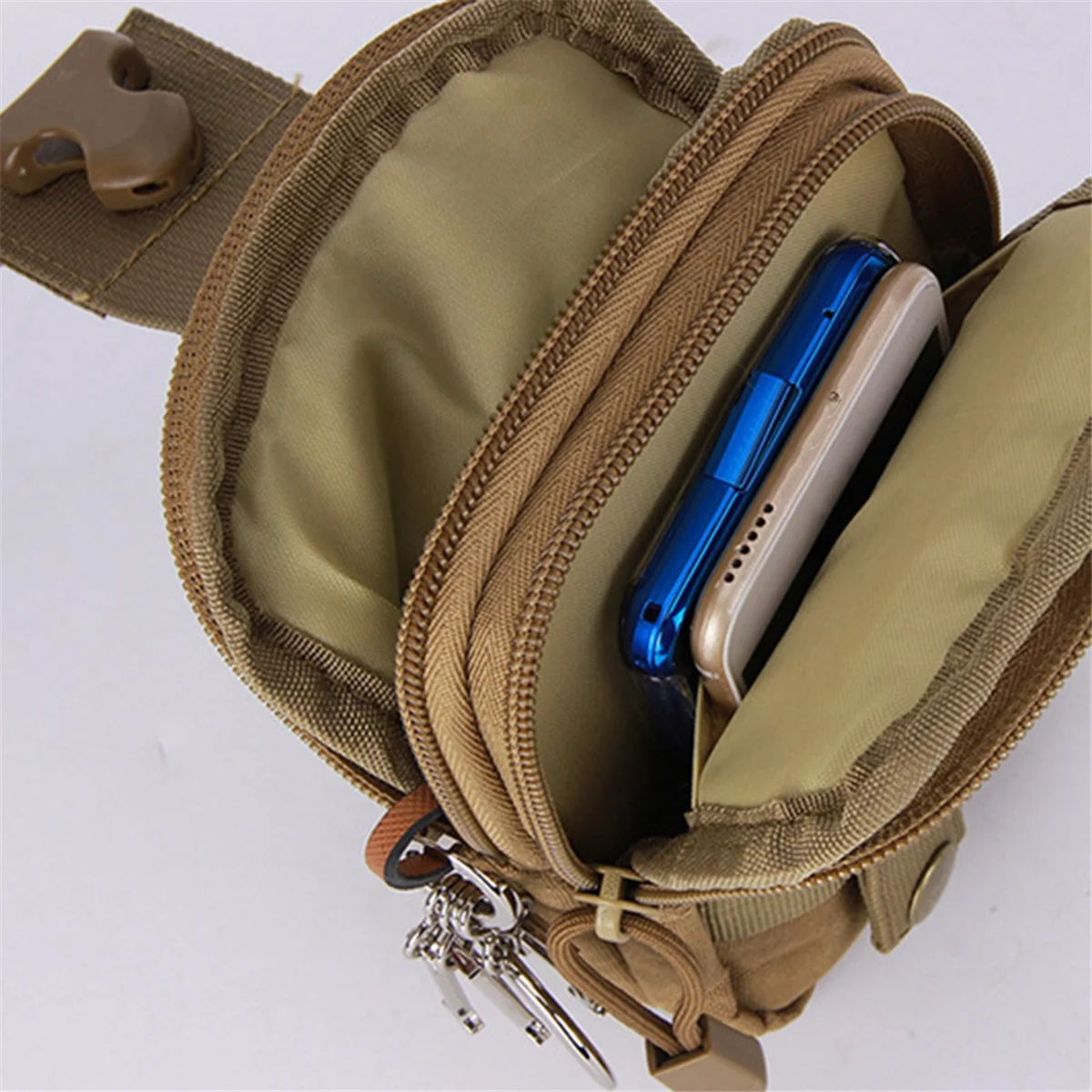 Men'S Belt Bag Outdoor Waist Phone Pouch Nylon Waterproof Molle Hunting Accessories