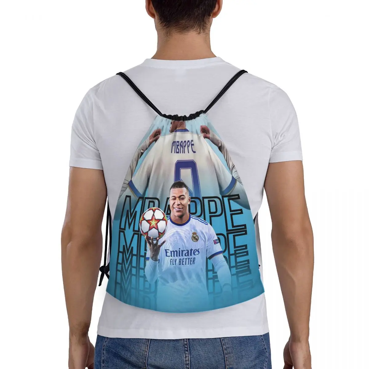 

Футбольные рюкзаки KM Mbappe, модные сумки на шнурке, сумки для хранения, сумки для книг, сумки для путешествий и школы