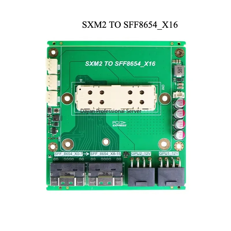 

SXM2 TO SFF8654_X16 Riser Card For NVIDAI V100 P100 SXM2 GPU Expansion Cards Fast Ship