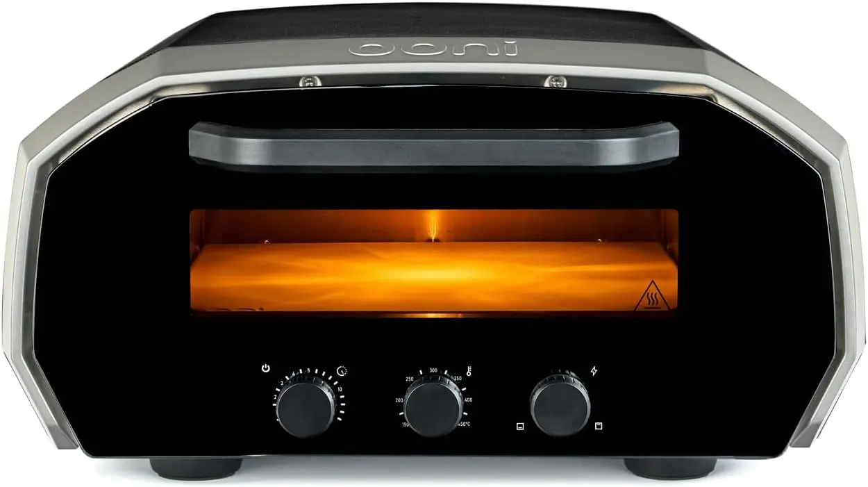 

Volt 12 Electric Pizza Oven - Indoor & Outdoor Versatile Electric Oven, Pizza Cooker with Stone, Indoor and Outdoor Toaster