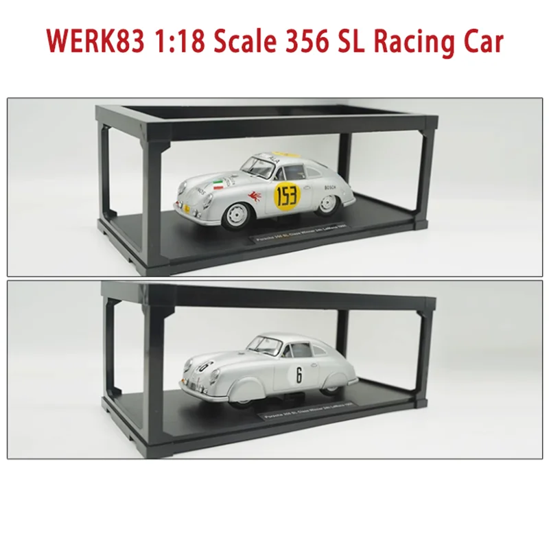WERK83 Diecast Scala 1:18 356 SL Auto da corsa in lega Modello di auto di simulazione Collezione classica Souvenir Visualizzazione statica Ornamenti Regalo