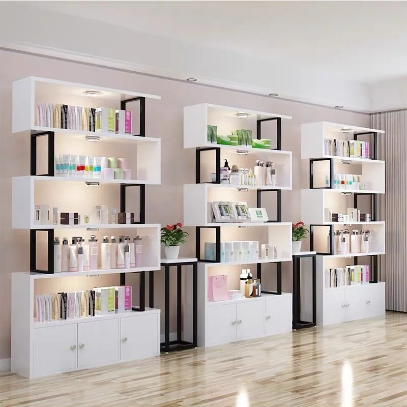 ！@!@Top Quality Freely Combinable Wood Storage Shelf Bookcase SSalon Hotel Beauty Shop Product Display Shelf Cabinet