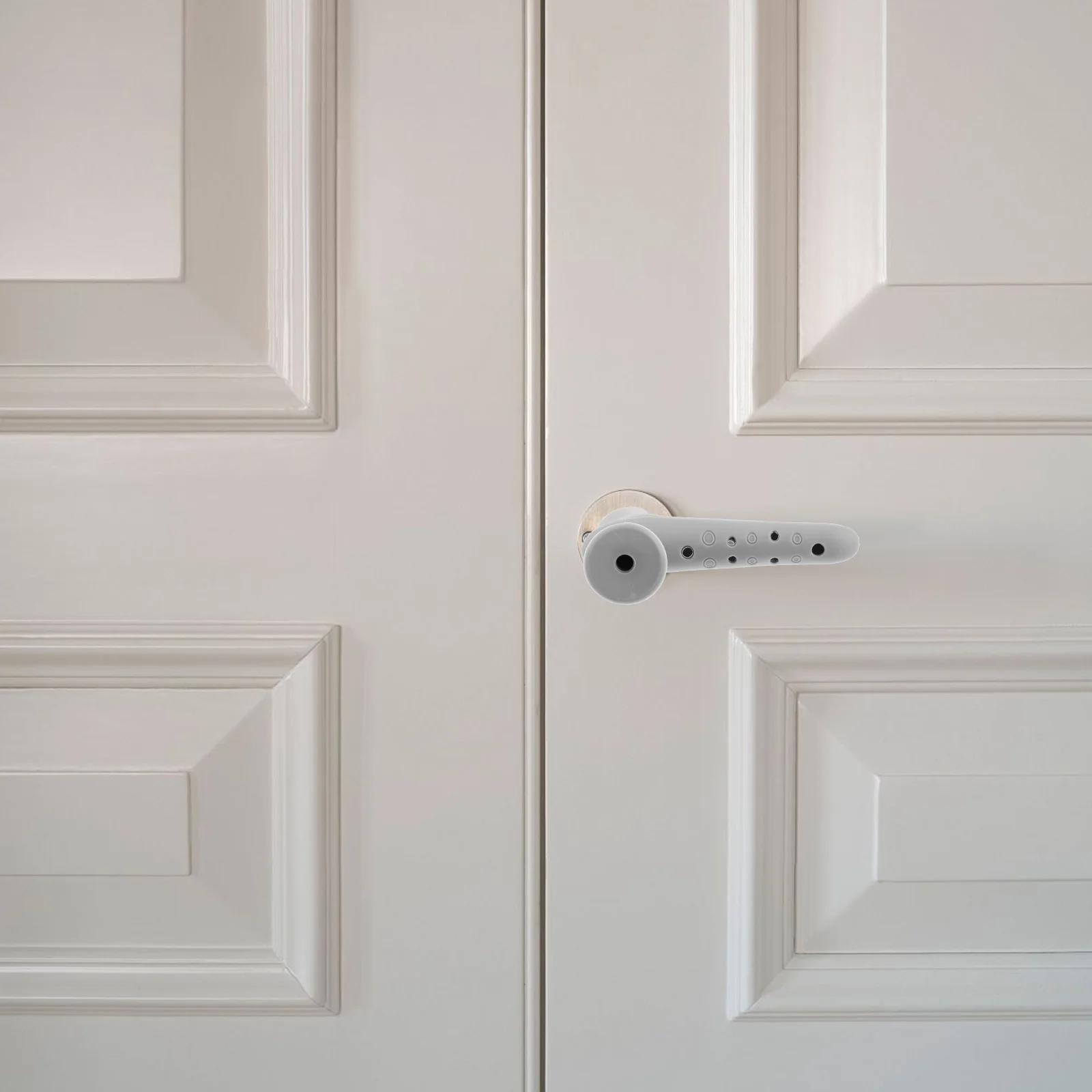 

2Pcs Door Handle Protective Cover Anti-Collision Tpr Material Soft Grip No-Drill Easy Install Home Office