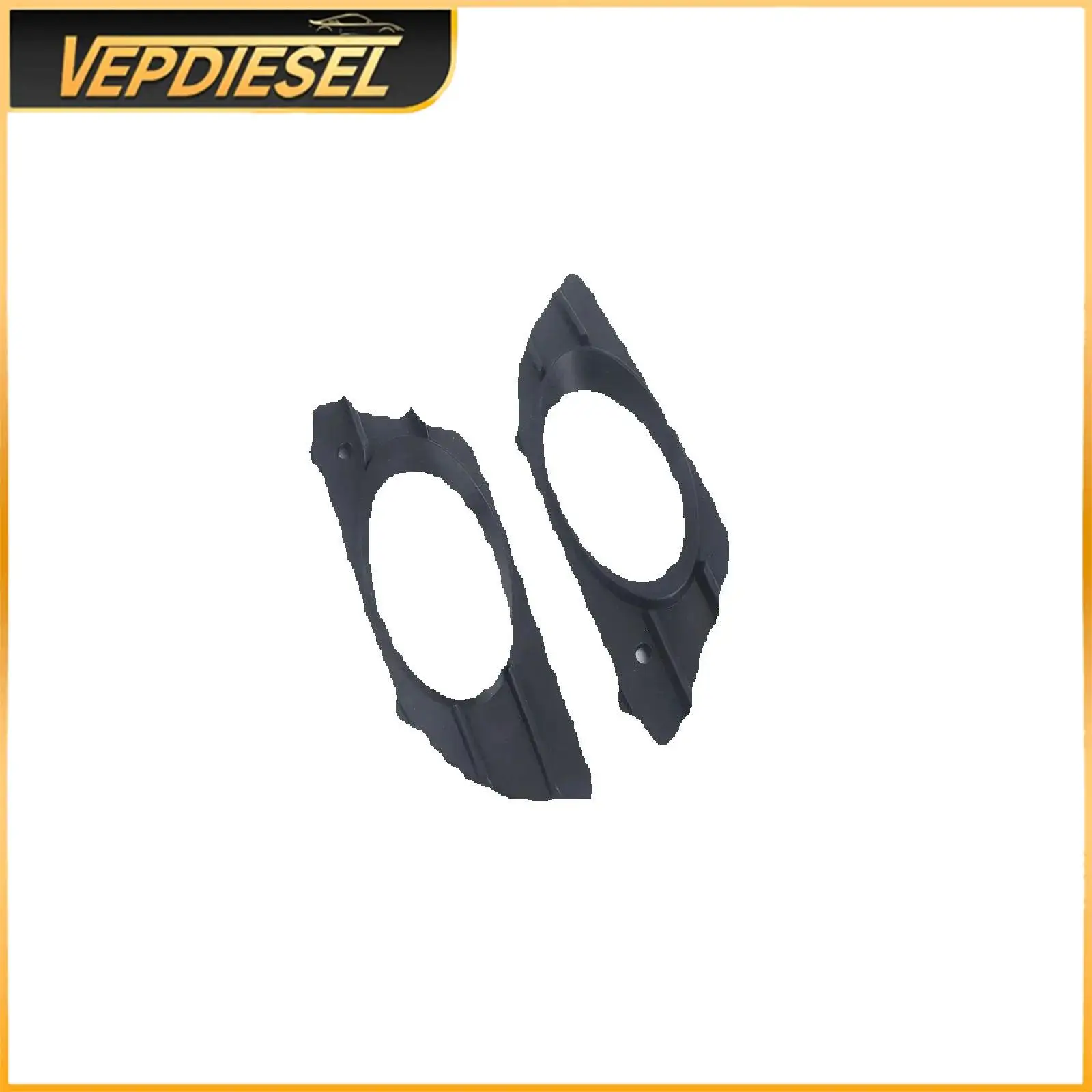 

2098850323 2098850423 Front Bumper Fog Light Cover for Mercedes-Benz CLK W209 2005-2009 Black Plastic Pair