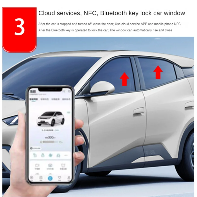 منظم نافذة أوتوماتيكي عملي obd التوصيل أقرب وحدة رفع نافذة السيارات ل BYD دولفين 2023-2024 1 قطعة #6