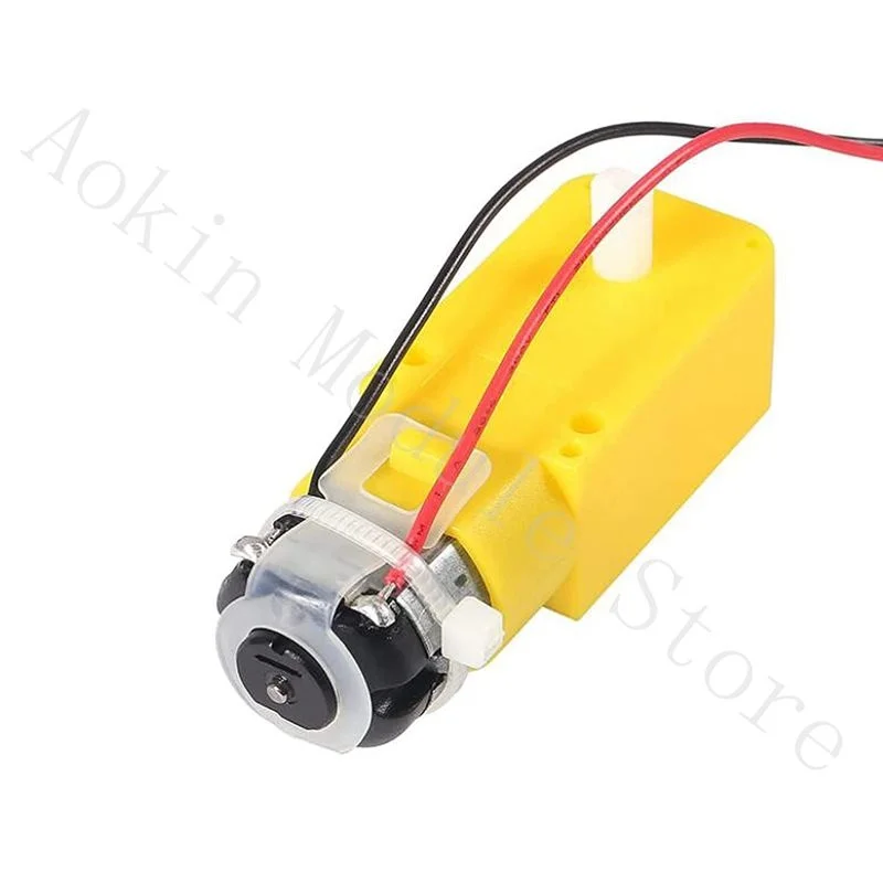 8Pcs Dual DC 3-6V Gearbox TT Motor 200RPM Ratio 1:48 Shaft Motor with 2.54mm Wire for Arduino DIY Smart Car Robot