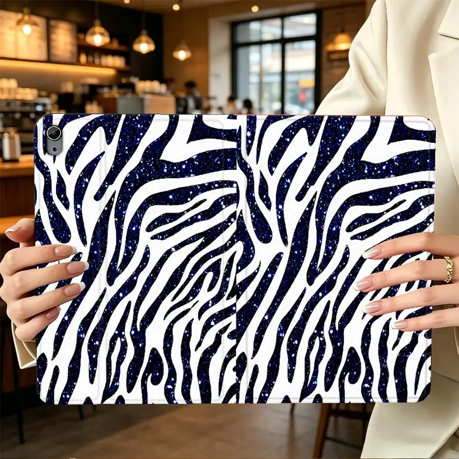 Daisy Heart Stripe Case for Apple iPad 10th 7/8/9th Air 11 13 M4 M3 M2 A16 2026 Pro11 13 With Pencil Holder Air 4/5/6th
