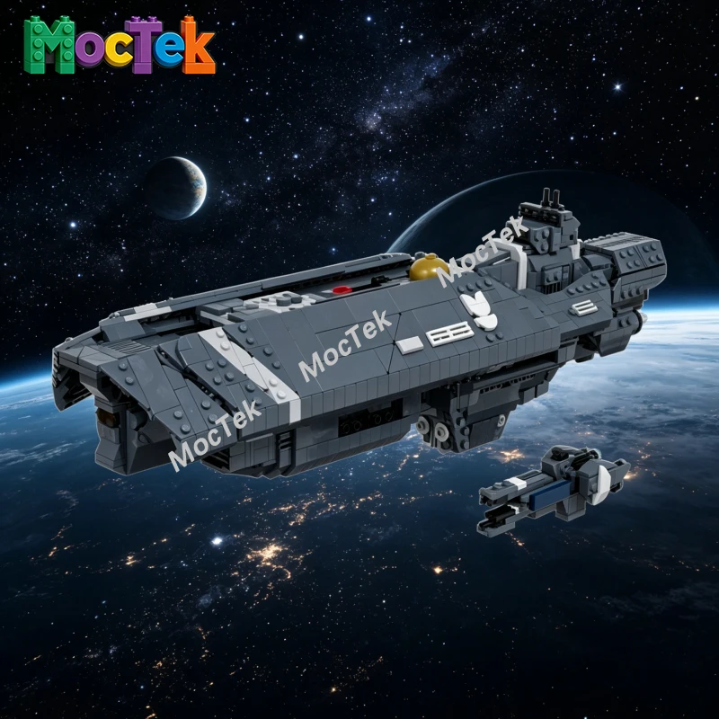 

Naval Military Warship Aircraft Carrier MOC Set, High-simulation Aircraft Carrier Design, DIY Assembly Bricks Toys Creative DIY